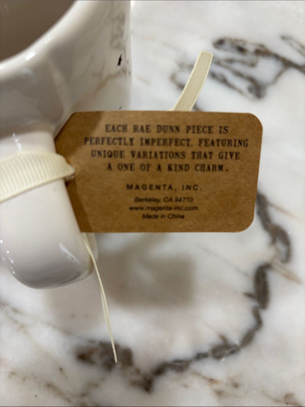 Rae Dunn Faith Can Move Mountains Ceramic Mug - Picture 3 of 4